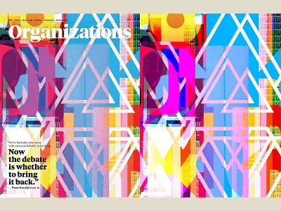 Stanford Business Magazine (Divider Page) branding collage color editorial design editorial illustration ephemera graphic design identity illustration magazine illustration organizations pattern stanford business magazine stanford university