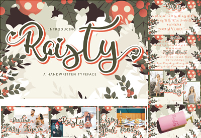 Raisty font creativefabrica creativemarket font font awesome font design fontbundle handwrittenfont lettering font script font script lettering scriptfont