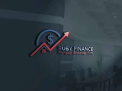 RUBY FINANCE Mortgage Brokerage Firm logo branding design finance logo logo logo design logo design concept logo designer logo designs logo mark logodesign logomark logos logosai logoset logosketch logotype mortgage logo need logo real estate logo