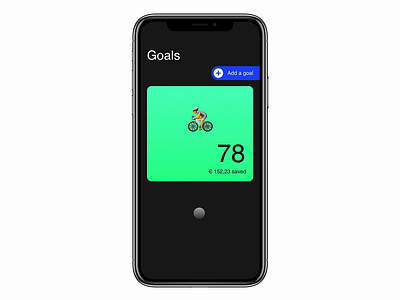 Goals - Small Screen Transition framer interactive transitions ui workouts