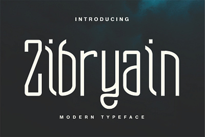 Zibryain font font logo modern sans serif sanserif trending design trendingfont unique font