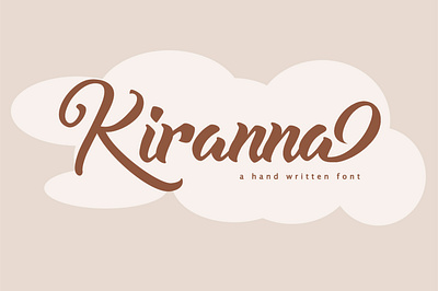 Kiranna a hand written font clean creativefabrica creativemarket font font awesome font design font logo fontbundle handwrittenfont scriptfont trendingfont