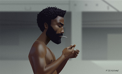 Childish Gambino figmadesign illustration