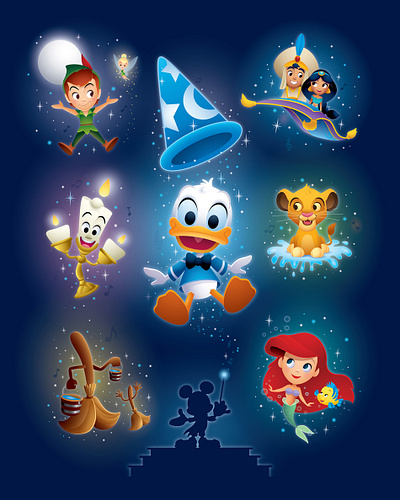 A Symphony of Cute adobe illustrator character design cute disney illustration jerrod maruyama jmaruyama kawaii vector wonderground gallery