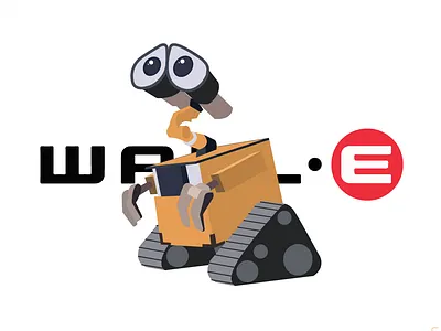 WALL-E Tribute 2d character character design design graphic design illustration illustrator tribute tribute video vector video wall e movie walle
