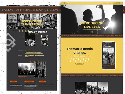 Live Eyes Website branding design logo ui ux web website