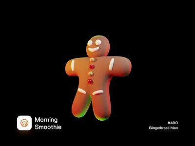 Gingerbread Man 3d 3d art blender blender3d christmas cookie diorama gingerbread gingerbread house gingerbread man illustration isometric isometric design isometric illustration low poly