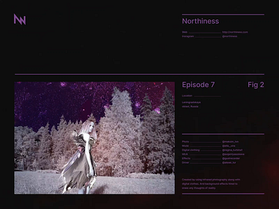 Northiness Episode 7 3d ae after effects art digital art fashion infrared layout light leaks photography typography video video effects visual effects