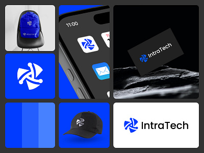 IntraTech - Technology Company Logo, Branding, Brand Identity best logo designer blockchain brand identity brand logo branding business company logo creative logo design innovation logo logo design minimalist logo modern logo software logo tech tech logo tech logo dribbble technology technology logo