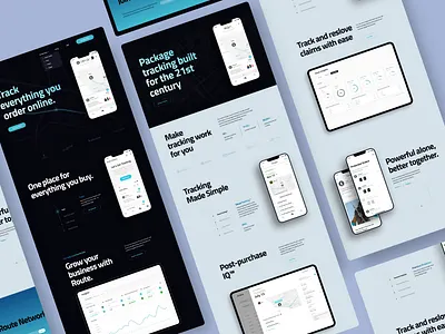 Route.com Website Is Now Live animation app iphone marketing site ui ux webpage website