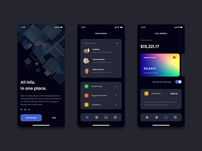 Wallet App app design app ui design application card design dark ui design ecommerce illustration interface ios payment app payment method ui uiuxdesign ux wallet wallet ui walletapp