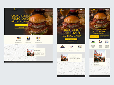 Web - Rei do Hambúrguer (2020) design ui ux web