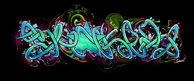 Shoker wild style artwork design graffiti graffiti digital illustration lettering line style mural sketch typography