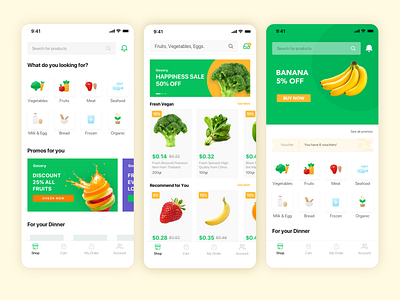Gocery-App ui ui design ui ux