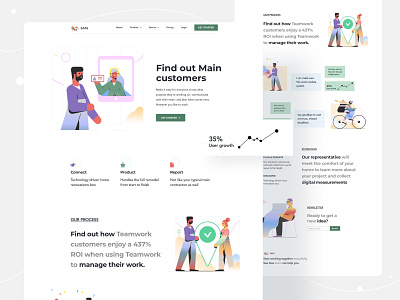 Landing page exploration agency agency website business color design digital agency header illustration illustrations landingpage trend typography ui ui ux uiux ux web webdesign website website design