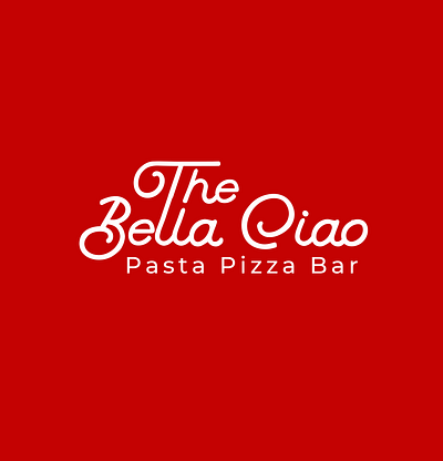 The Bella Ciao Logo bella ciao brandcubes cursive logo feminine logo feminine wordmark logo italian logo mumbai designer mumbai logo designer pasta logo pizza bar logo pizza box pizza box logo pizza logo pizza pasta logo typography typography logo wordmark logo