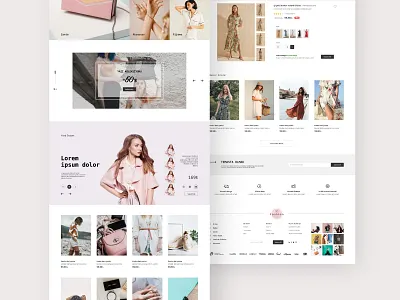 Ecommerce Website UI Design clean ui design dribbble minimal ui ux web webdesign