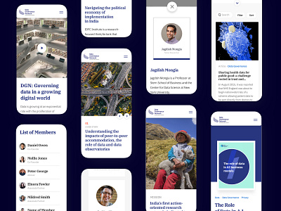 DGN Mobile Screens article blog data design event governance mobile network podcast reponsive video website