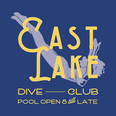East Lake Dive Club atlanta branding identity logo