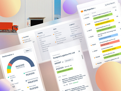 BulkMRO Components analytics chart dashboard logistics order sales shipping transport ui webapp website