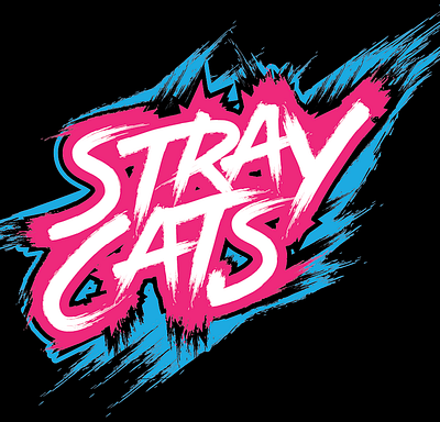 stray cats app branding design icon interface landing patterns typography ui ux