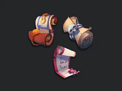 scrolls 02 digital painting game art game artist game dev game icons icon