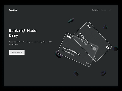 Glass Morphism banking credit card design glassmorphism landing page product design ui ui design uiux user experience design ux design