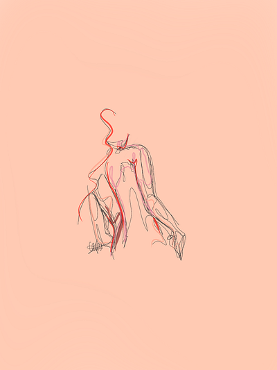 a woman’s body art body positivity colors design female feminine feminist girl illustration minimal minimalism minimalist naked one line pink sexy sketch woman womans