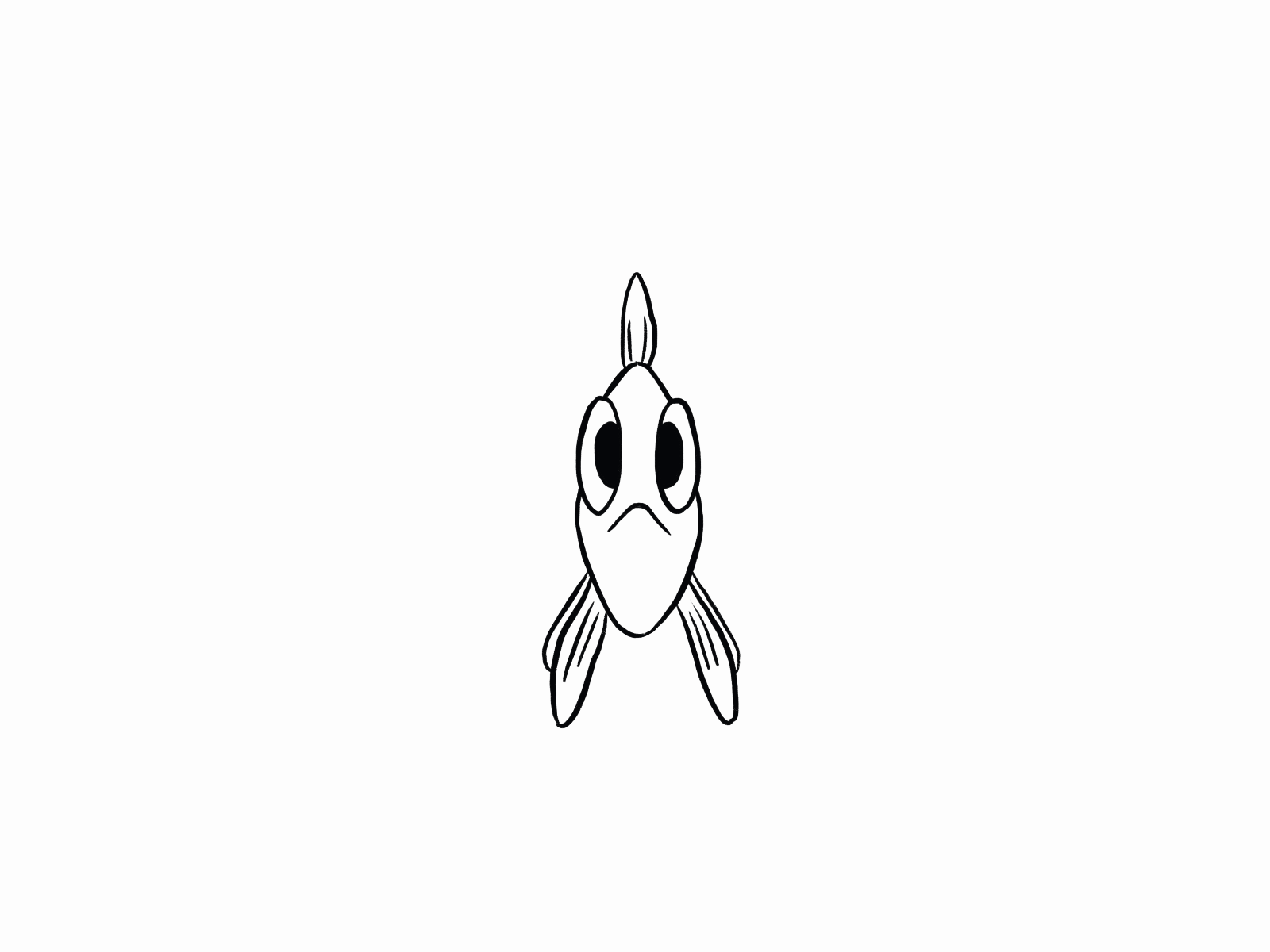 Fishy turnaround 2danimation animation character design characters framebyframe illustration modelsheet procreate turnaround