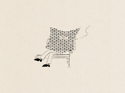 OUTPOST blackandwhite cartoon cartoonart hidden hide and seek illustration minimal minimalism minimalist simple