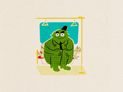BULKY cartoon cartoon illustration cartoons flat flat illustration illustration illustration art inktober2020 minimal vintageillustration