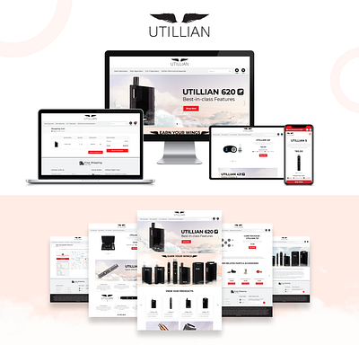 Utillian app graphic design illustration logo minimal typography ui ux web website