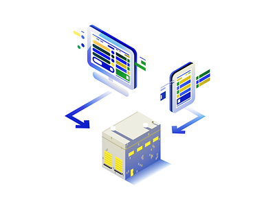 warehouse integrations corporate generic isometric