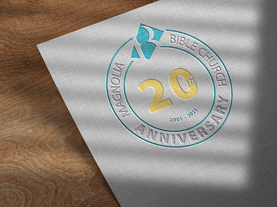 Magnolia Bible Church 20th Anniversary Logo badge badge logo badgedesign church church design church logo design flat flat logo graphic design logo logo design