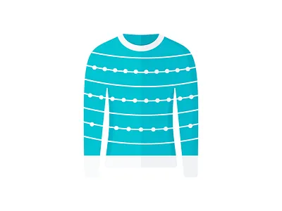 Day 354 - 366 Days of Illustration Challenge - MintSwift christmas christmas jumper clothes clothing digital illustration flat design flat illustration flatdesign illustration illustrations illustrator jumper mintswift string of lights sweater ugly christmas sweater ugly sweater vector vector illustration xmas