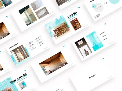 Perfect Wellness Presentation course design google slides keynote minimal pitch deck powerpoint presentation presentation design presentation layout sales deck slides turquoise