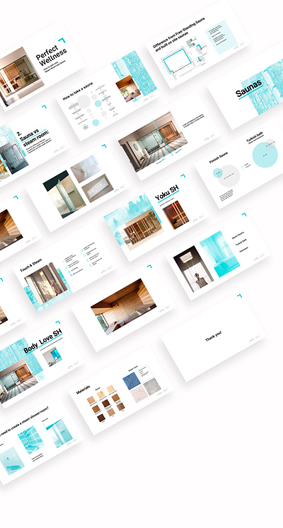 Perfect Wellness Presentation course design google slides keynote minimal pitch deck powerpoint presentation presentation design presentation layout sales deck slides turquoise