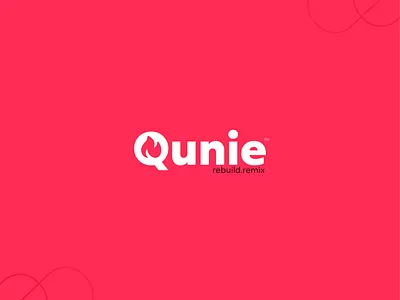 Qunie Modern Brand Logo brand brand identity branding branding design clean concept daily design dipto fire icon lettering logo logo design logos logotype modern modern logo queen red