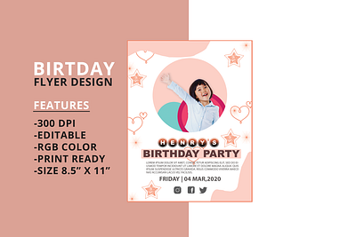 Birthday Flyer Design Project 02 banner ads banner design design illustration