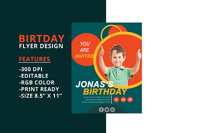 Birthday Flyer Design Project 01 banner ads banner design design illustration