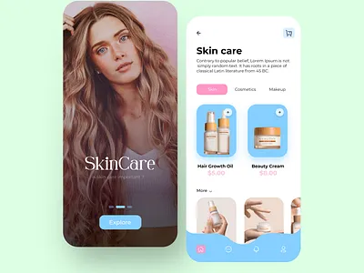 skin care app ui app application appui daily ui ios app mobile app uiux uiuxdesign webdesign webui