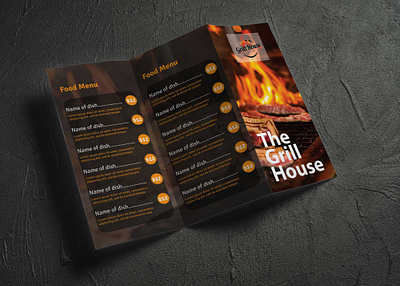 Food Menu Brochure Design Template design design template designs illustration latest 2020 menu menu design menu design template psd psd mockup web