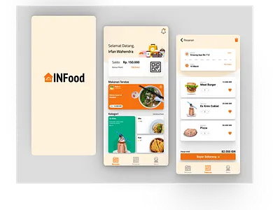 Design Apps app design food food app minimal orange restaurant app ui ux
