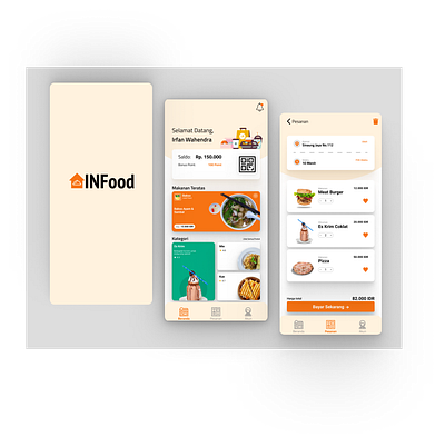 Design Apps app design food food app minimal orange restaurant app ui ux