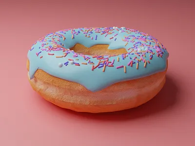 Simple Dounat 3D Design 3d 3d design blender simple design