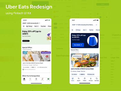 Uber Eats Redesign delivery app fintech ui redesign uber uber design