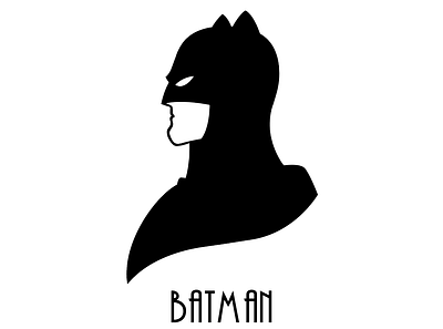 Batman illustration photoshop typography