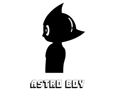 Astro Boy illustration photoshop typography