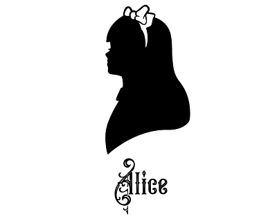 Alice in Wonderland illustration photoshop typography