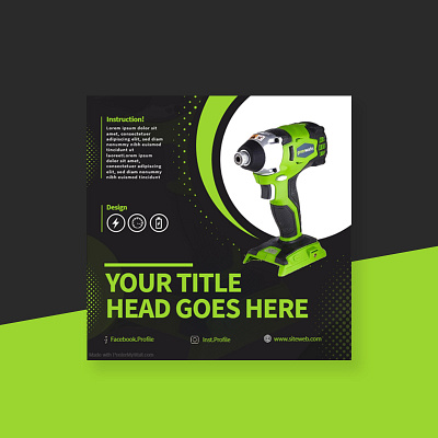 Green Industry tool For Sell On Social Media artwork banner ad buy creative design discount facebook ad flash sale high performance industry social media super sale tool ui tooltip work